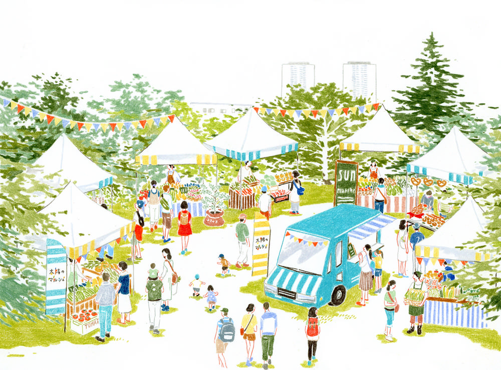 日本/東京/太陽のマルシェ/市集/農產品
