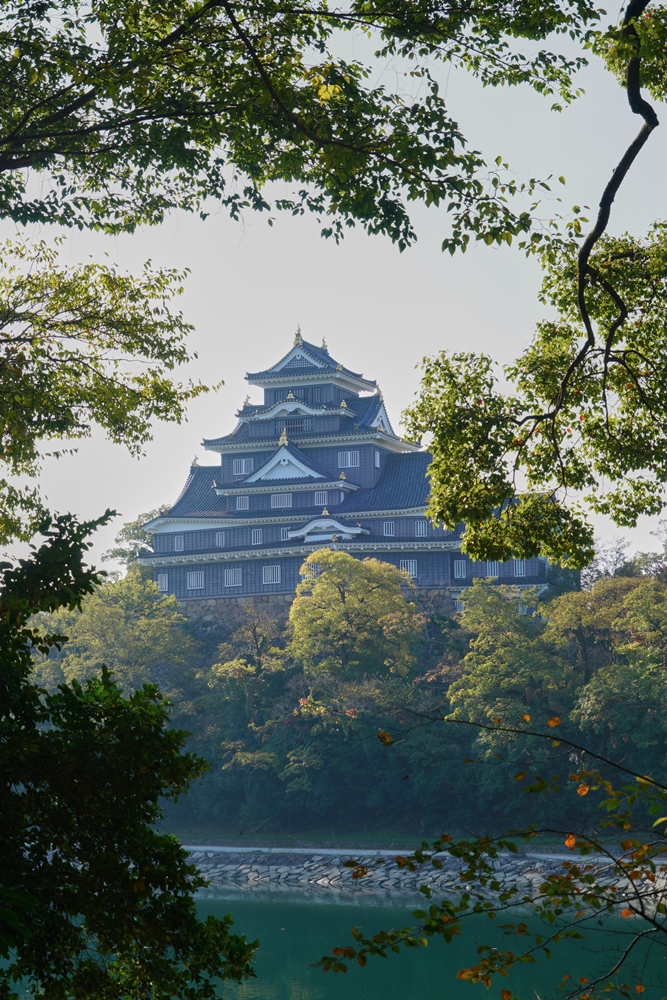 岡山城/烏城/日本百大名城/岡山/日本