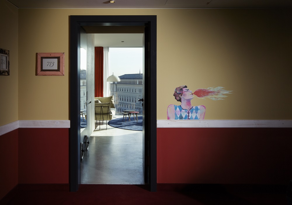 客房門口/25hours Hotel Wien/維也納/奧地利