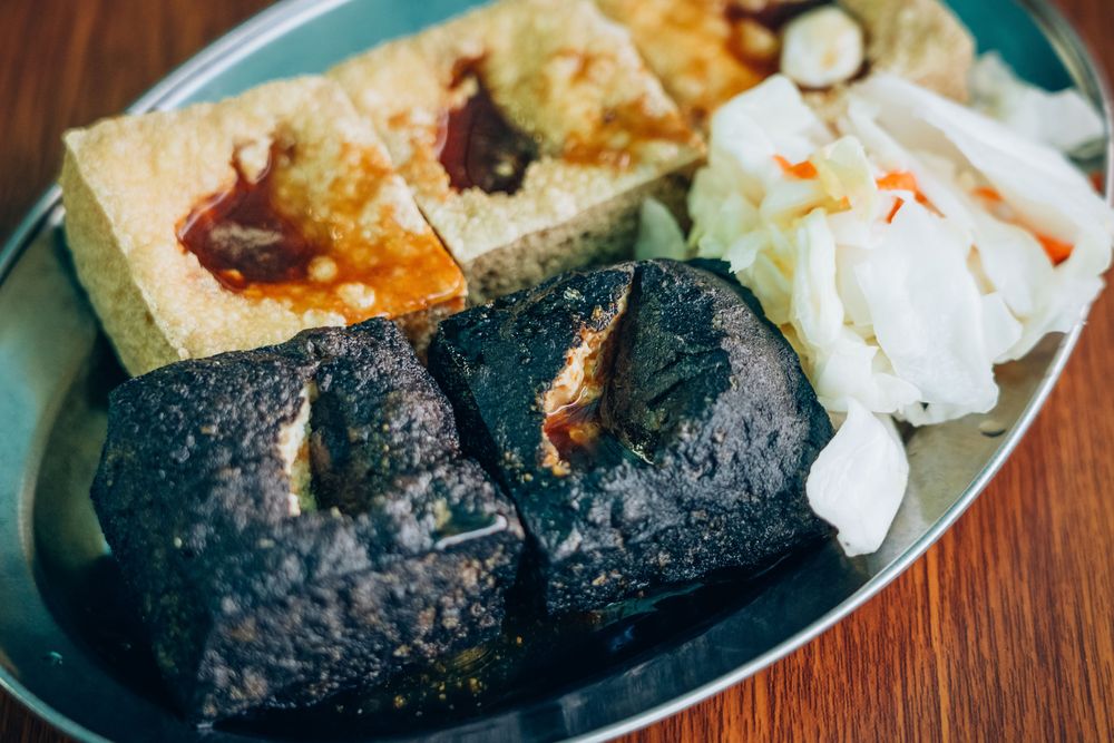 黑色臭豆腐/清安豆腐街/苗栗/台灣