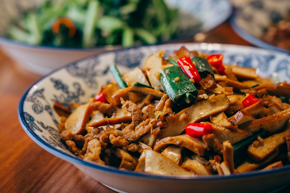 豆干炒肉絲/冬瓜與胖子/台菜/餐廳/老宅/高雄/台灣